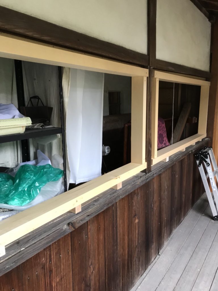 窓枠作り | 古民家リフォーム119～古民家の修理・リフォーム・お手入れ